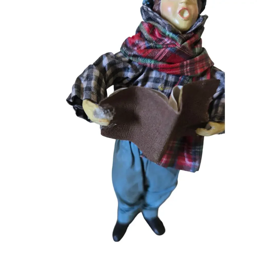Vintage Paper Mache Christmas Carolers See Desc.